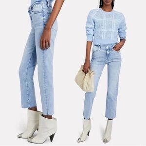 Frame Denim Sky Blue Ankle Jeans